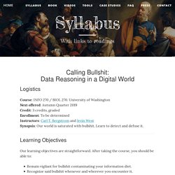 Calling Bullshit — Syllabus