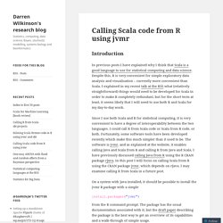 Calling Scala code from R using jvmr