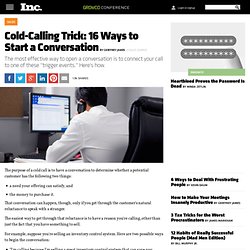 Cold Calls: 16 Ways to Start a Sales Conversation