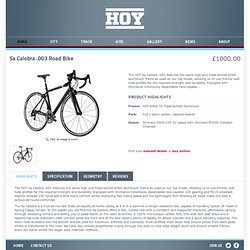 Sa Calobra .003 Road Bike - HOY Bikes