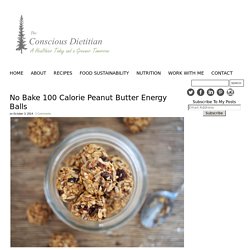 No Bake 100 Calorie Peanut Butter Energy Balls