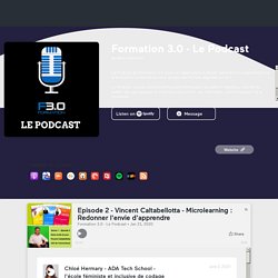 Episode 2 - Vincent Caltabellotta - Microlearning : Redonner l'envie d'apprendre by Formation 3.0 - Le Podcast