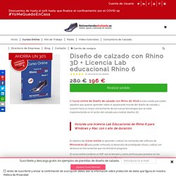 Diseño de calzado con Rhino 3D. Curso Rhinoceros 3D CON LICENCIA!!!