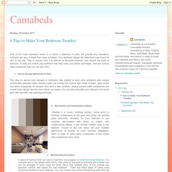 Camabeds: 6 Tips to Make Your Bedroom Trendier
