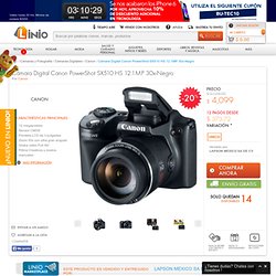 Cámara Digital Canon PowerShot SX510 HS 12.1MP 30x-Negro