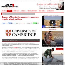Dozens of Cambridge academics condemn Israel's attack on Gaza