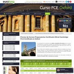 Cursos de Ingles Cambridge First Certificate en Oxford - Precios