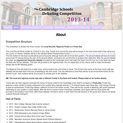 The Cambridge Schools Debating Competition