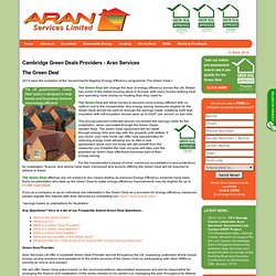 Cambridge Green Deals - Aran Services