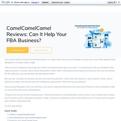 CamelCamelCamel Reviews: Can It Help Your FBA Business?
