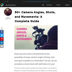 50+ Camera Angles, Shots, and Movements: A Complete Guide