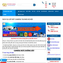 Lắp Đặt Camera Tại Nhà Chính Hãng 100% Combo Trọn Gói_Tại Hà Nội