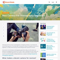 Best Camera For Photography Beginners