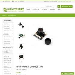RPi Camera (G) Raspberry Pi Camera Module, Fisheye Lens, Wider Field of View