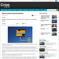 Speed camera rewards drivers
