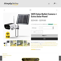WiFi Solar Camera IP66 Weatherproof cctv camera monitoring system