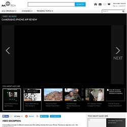 CameraBag iPhone App Review Video