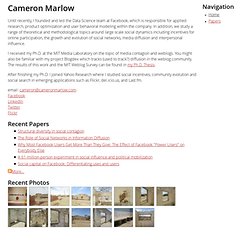 Cameron Marlow | cameronmarlow.com