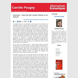 Camille Peugny » Blog Archive » Jeunesse : merci de bien vouloir chômer, et en silence!