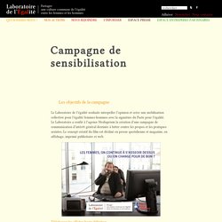 Campagne de sensibilisation - Laboratoire de l'Égalité