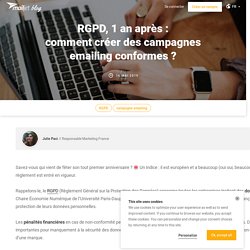 Comment créer des campagnes emailing conformes au RGPD ?