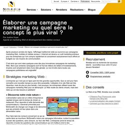 Campagnes marketing Web — Publications — Nmédia Solutions