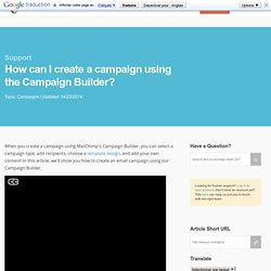 How can I create a campaign using the Campaign Builder