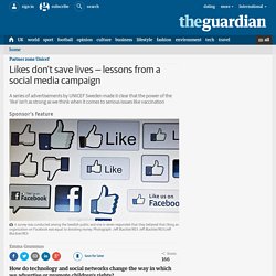 Likes don't save lives – lessons from a social media campaign