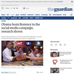 Obama bests Romney in the social media campaign, research shows