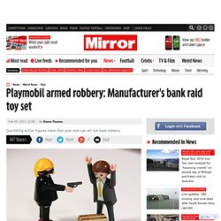 Anti-gun campaigners speak out against Playmobil bank robbery toy set