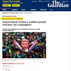 School climate strikes: 1.4 million people took part, say campaigners