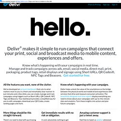 Create a QR Code. QR Codes. QR Code. QR Code Generator. Make a QR Code. QR Code Tracking. NFC Tags. Delivr makes creating and tracking short URLs, QR Codes, and NFC Tags simple. - Delivr