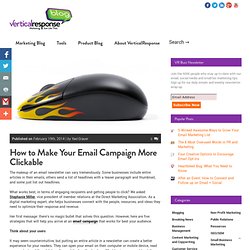 How to Make Your Email Campaigns More Clickable