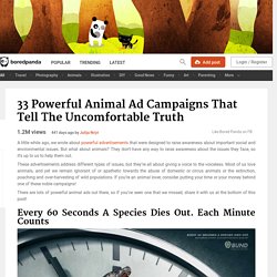 33 Powerful Animal Ad Campaigns That Tell The Uncomfortable Truth