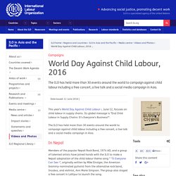 Campaigns: World Day Against Child Labour, 2016