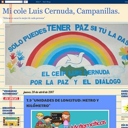 Mi cole Luis Cernuda, Campanillas.: T.9 "UNIDADES DE LONGITUD: METRO Y KILÓMETRO"