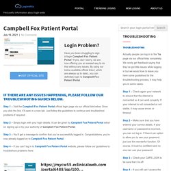 Campbell Fox Patient Portal - Login Wiz