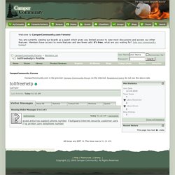 CamperCommunity Forums - View Profile: tollfreehelp