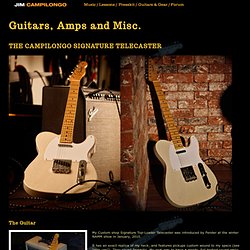 Jim Campilongo — Guitars, Amps and Misc.