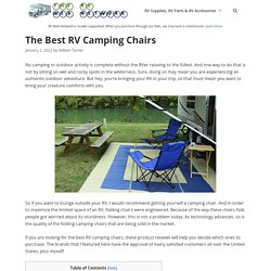 7 Best RV Camping Chairs Reviewed and Rated in 2021