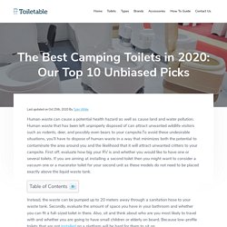 The Best Camping Toilets in 2020: Our Top 10 Unbiased Picks