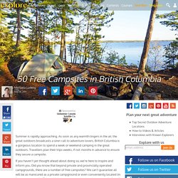50 Free Campsites in British Columbia - Explore Magazine