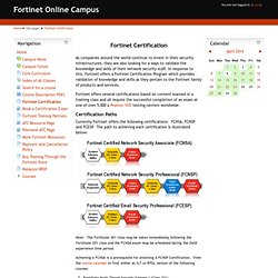 Campus: Fortinet Certification