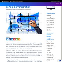 Different Challenges Faced By School Administration
