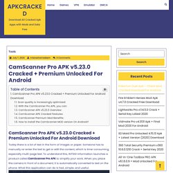 CamScanner Pro APK v5.23.0 Cracked + Premium Unlocked For Android