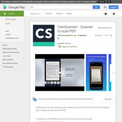 CamScanner - Phone PDF Creator – Applications sur Google Play
