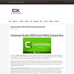 Camtasia Studio 2018 Crack With License Key Download