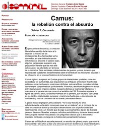 Camus: la rebelión contra el absurdo