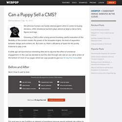 Can a Puppy Sell a CMS?