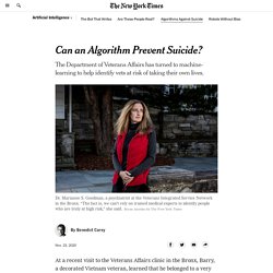 Can an Algorithm Prevent Suicide?